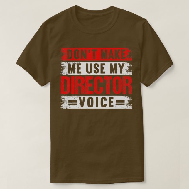 Director Voice Theater Actress Broadway Musical Th T Shirt (Design framsida)