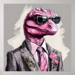 Directorsaurus rex Dinosaur Art-utskrift Poster