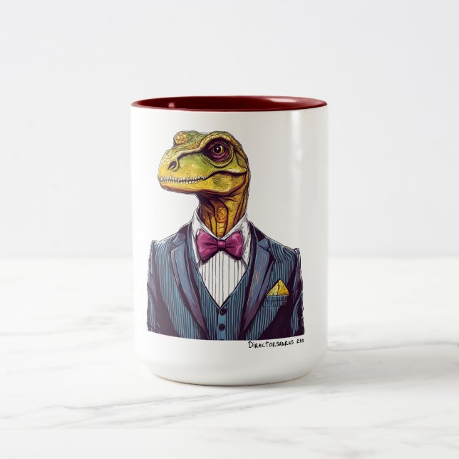 Directorsaurus rex Två-Tonad mugg (Center)