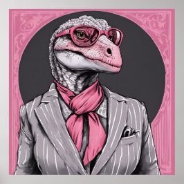 Directrix Dinosaur Art-utskrift Poster