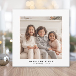 Direkt fotogalleri med vit kant julkort