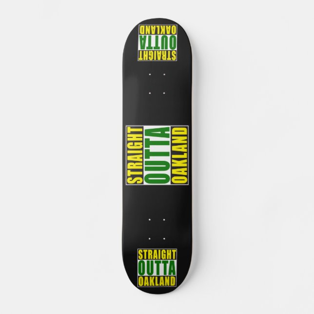 Direkt från Oakland Green Skateboard Bräda 21,5 Cm (Framsida)