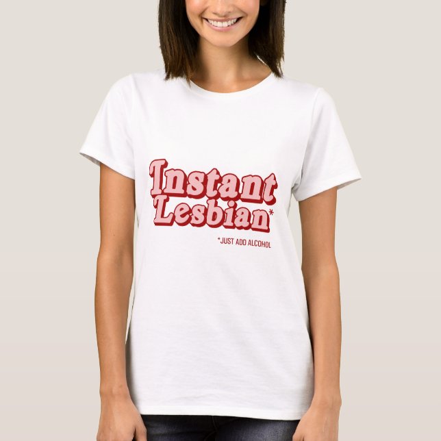 Direkt Lesbisk Tee Shirt (Framsida)