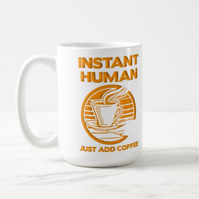 Direkt Människa Tillsätt Kaffe Rolig Mugg (Vänster)