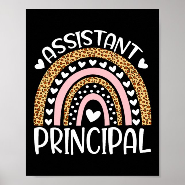 Direkt Principal Boho Regnbåge Leopard Första Dage Poster (Framsidan)