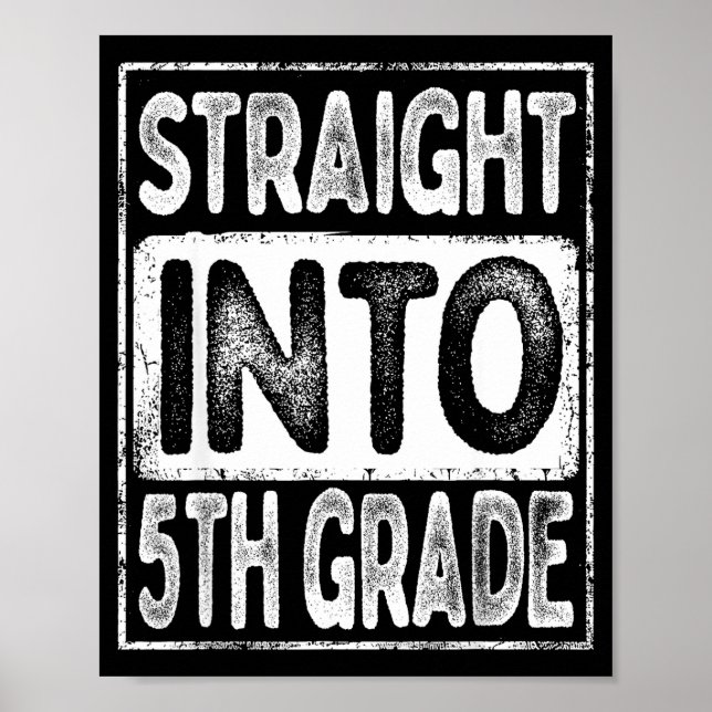 Direkt till 5:e klass retro tillbaka till skolan f poster (Framsidan)