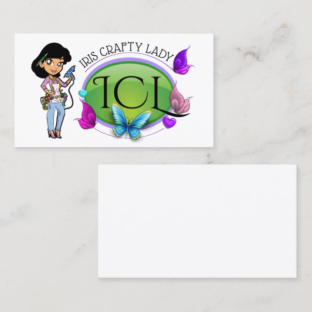 Direkt till Customer Elegant Craft Affärskort 2 (Fram/baksida)