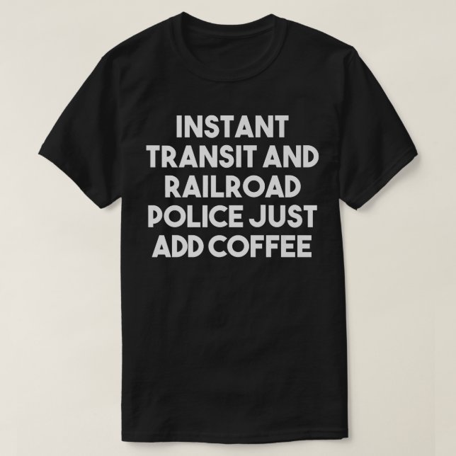 Direkt transitering och järnvägspolis, lägg bara t shirt (Design framsida)