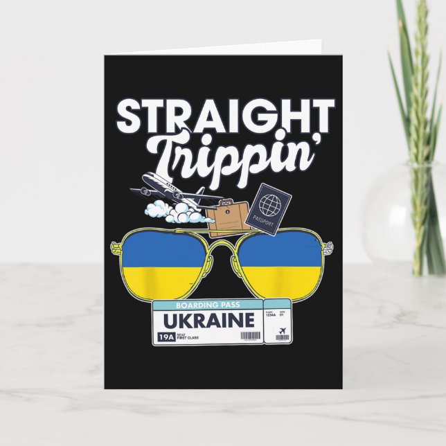 Direkt Trippande Ukraina Semester Tur Resa Tripp Kort (Framsida)