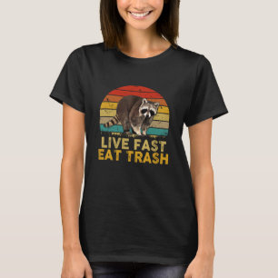 Direktäta snabbt Vintagen Sopor Funny Raccoon Camp T Shirt