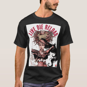 Direktfärgsbläck svart t-shirt