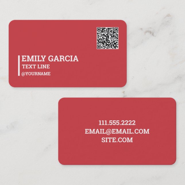 Direktförsäljning MLM QR Visitkort (Fram/baksida)