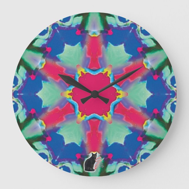 Direktiv Kaleidoscope Stor Klocka (Framsida)