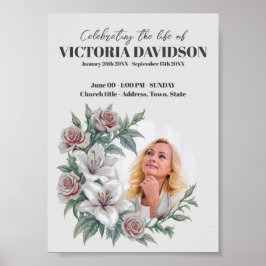 Direktnedladdning Blomster Ram Begravning Media Poster