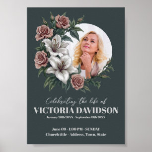 Direktnedladdning Blomster Ram Begravning Media Poster