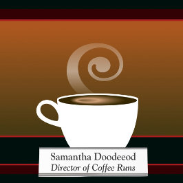 Direktör för Coffee Springa Funny Office White