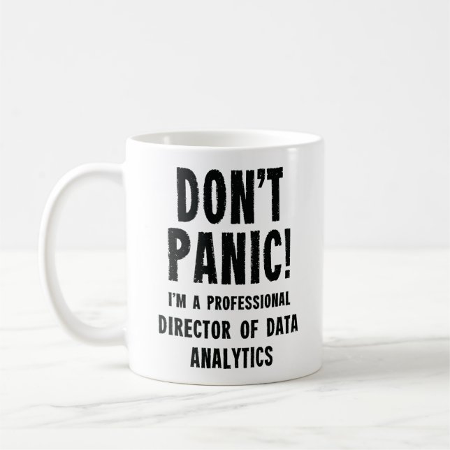 Direktör för dataanalys kaffemugg (Vänster)