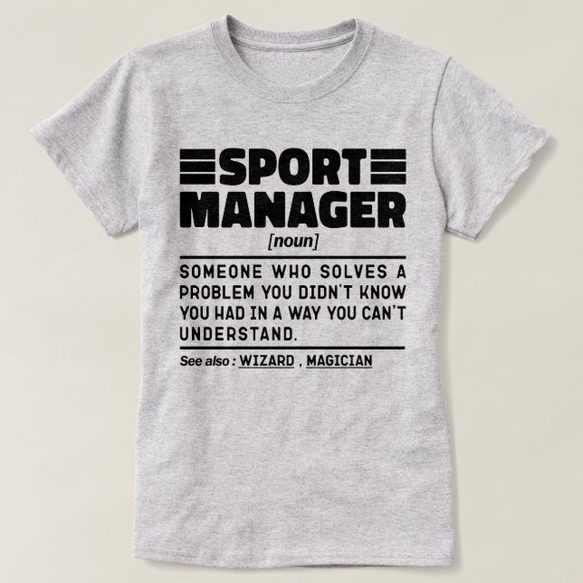 Direktör för definition av idrottsledare t shirt (Design framsida)