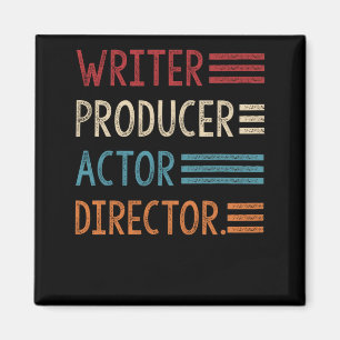 Direktör för filmmakerarpresenter för författa magnet