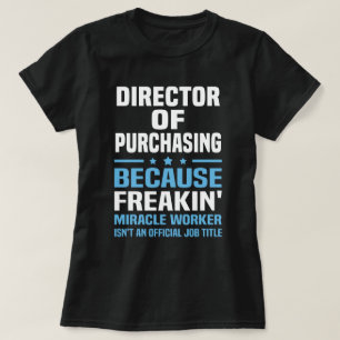 Direktör för inköp t shirt