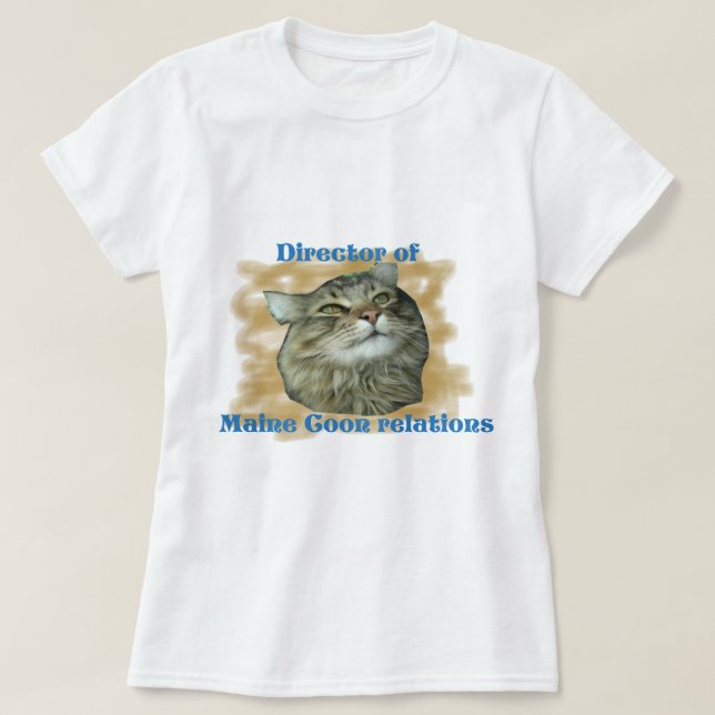 Direktör för Maine Coon relations T-Shirt (Design framsida)