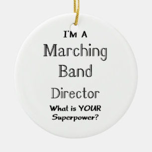 Direktör för Marching band Julgransprydnad Keramik