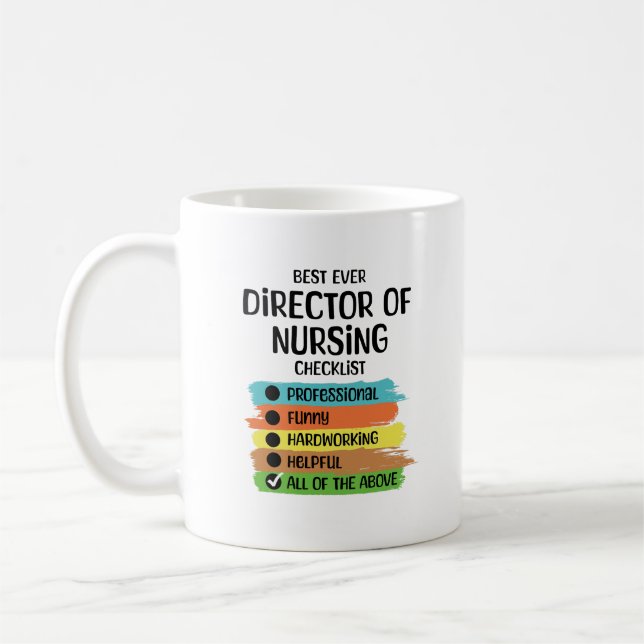 Direktör för sjuksköterskesköterska kaffemugg (Vänster)