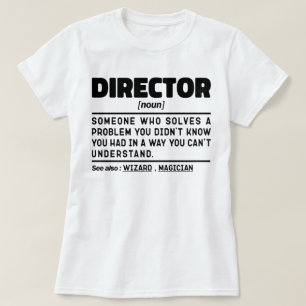 Direktör Noun Personlig Worker Sarcastic Sending T Shirt