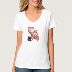 Direktör stol: Numrera en chef T Shirt
