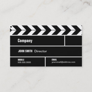 Direktören Clapperboard filmar filmvisitkorten Visitkort