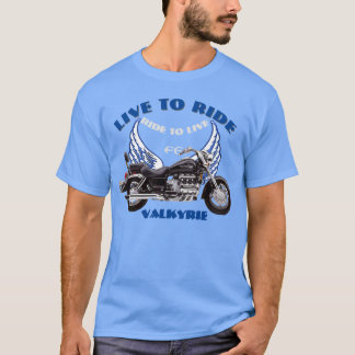 Direkttill Ride F6 Valkyrie motorcykeldesign - blå T Shirt
