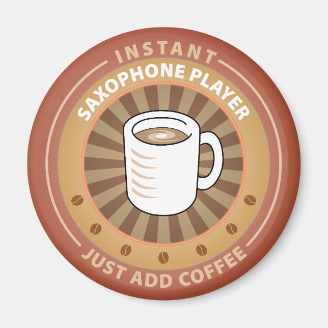 Direktuppspelning av saxofon magnet (Framsidan)