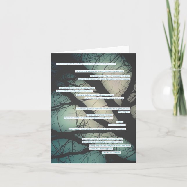 dirge utan musiksympatikortet kort (Framsida)