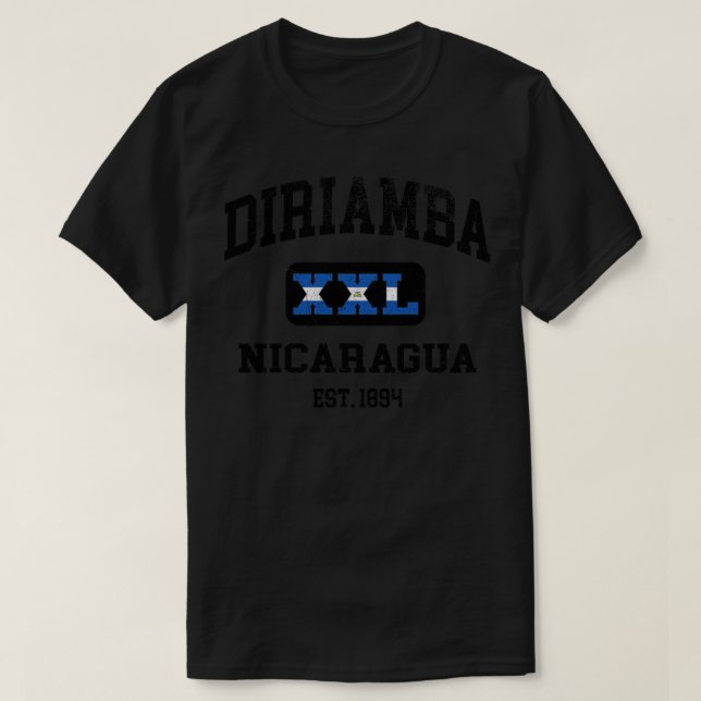 Diriamba Nicaragua XXL Athletic design T Shirt (Design framsida)