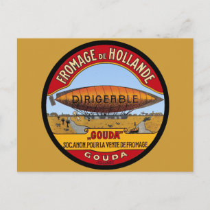 Dirigeable Holland Cheese Vykort