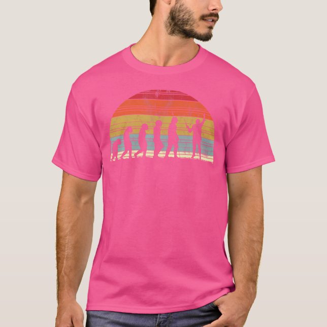 Dirigent Evolution Evolution Av Människa Musik Ork T Shirt (Framsida)