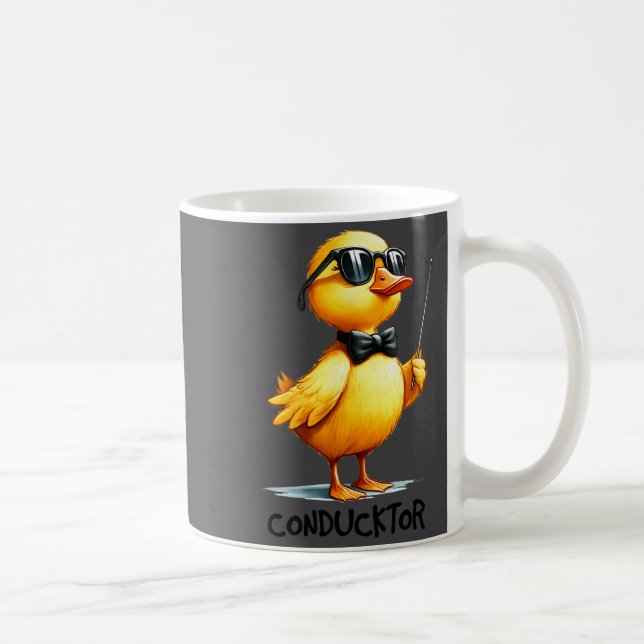 Dirigent, Funny Duck Citat  Kaffemugg (Höger)