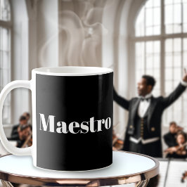 Dirigent Pianist Musiker Musik Tematisk Kaffemugg