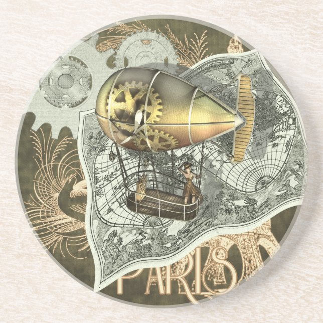 Dirigibleluft turnerar sandstenkustfartyget underlägg sandsten (Framsidan)