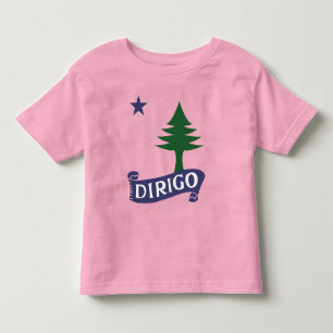 Dirigo / 1901 Maine Flagga T Shirt