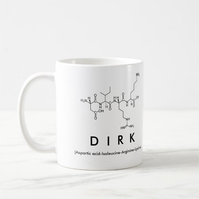Dirk peptide namn mugg (Vänster)