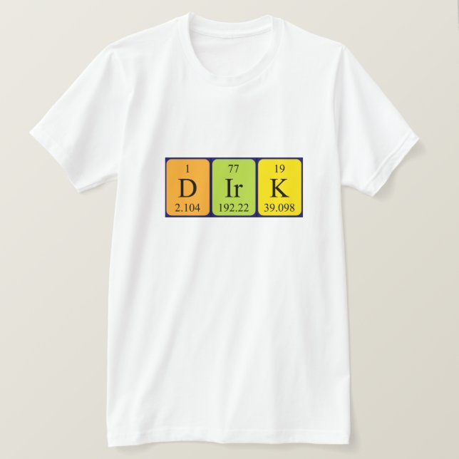 Dirk Perik bord namn-skjorta T Shirt (Design framsida)