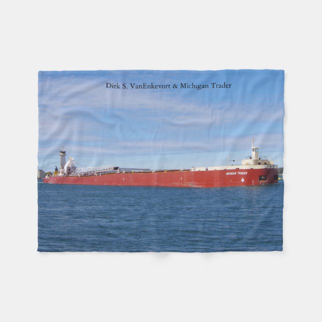 Dirk S. VanEnkevort & Michigan Trader Fleecefilt (Framsidan (Horisontell))