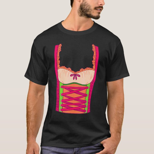 Dirndl Dress Costume Finare Dress Dummy Women's Pi T Shirt (Framsida)