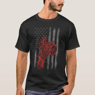 Dirt Bike 4:e juli Boys Moto Biker Manar Kids T Shirt