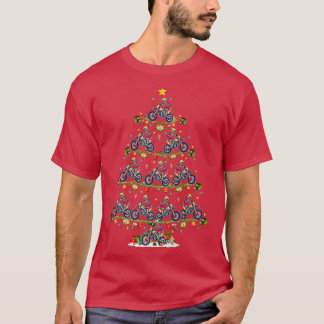 Dirt Bike Älskare Julafton Matching Santa Dirt Bik T Shirt