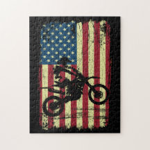 Dirt Bike American Flagga 4:e