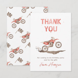 Dirt Bike Birthday - tackkort Bike Tack Kort