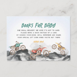 Dirt Bike Bokar Inbjudan till Baby