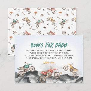 Dirt Bike Bokar Inbjudan till Baby
